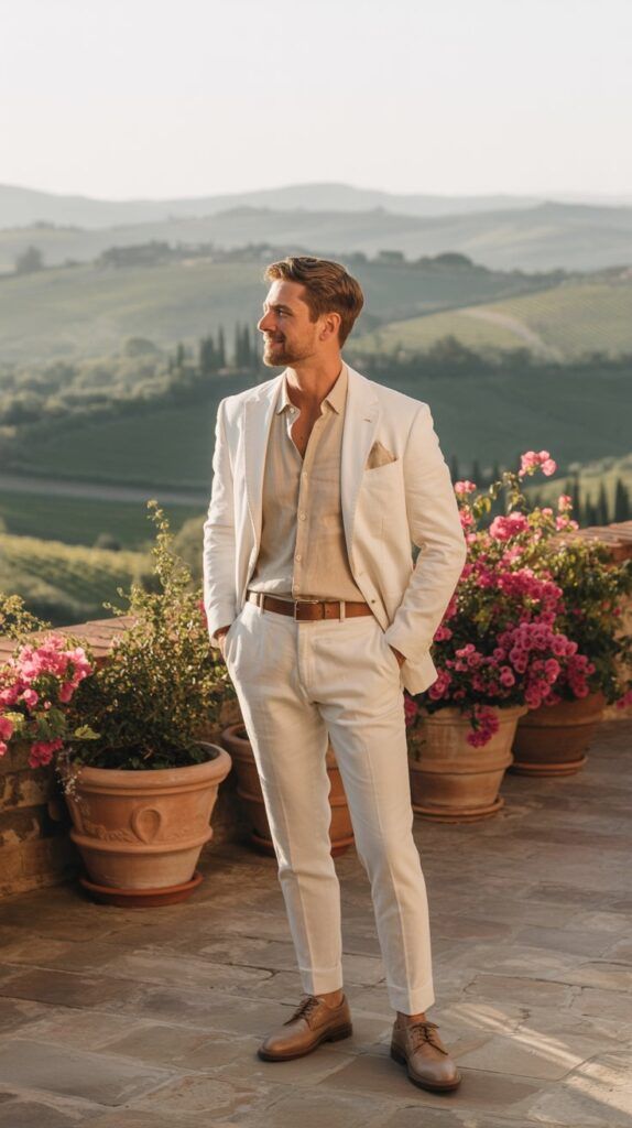 Total look lino crema